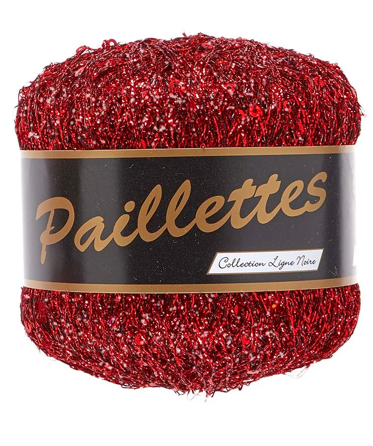 Lammy Yarns Paillettes Hot Red (409) - Afbeelding 2