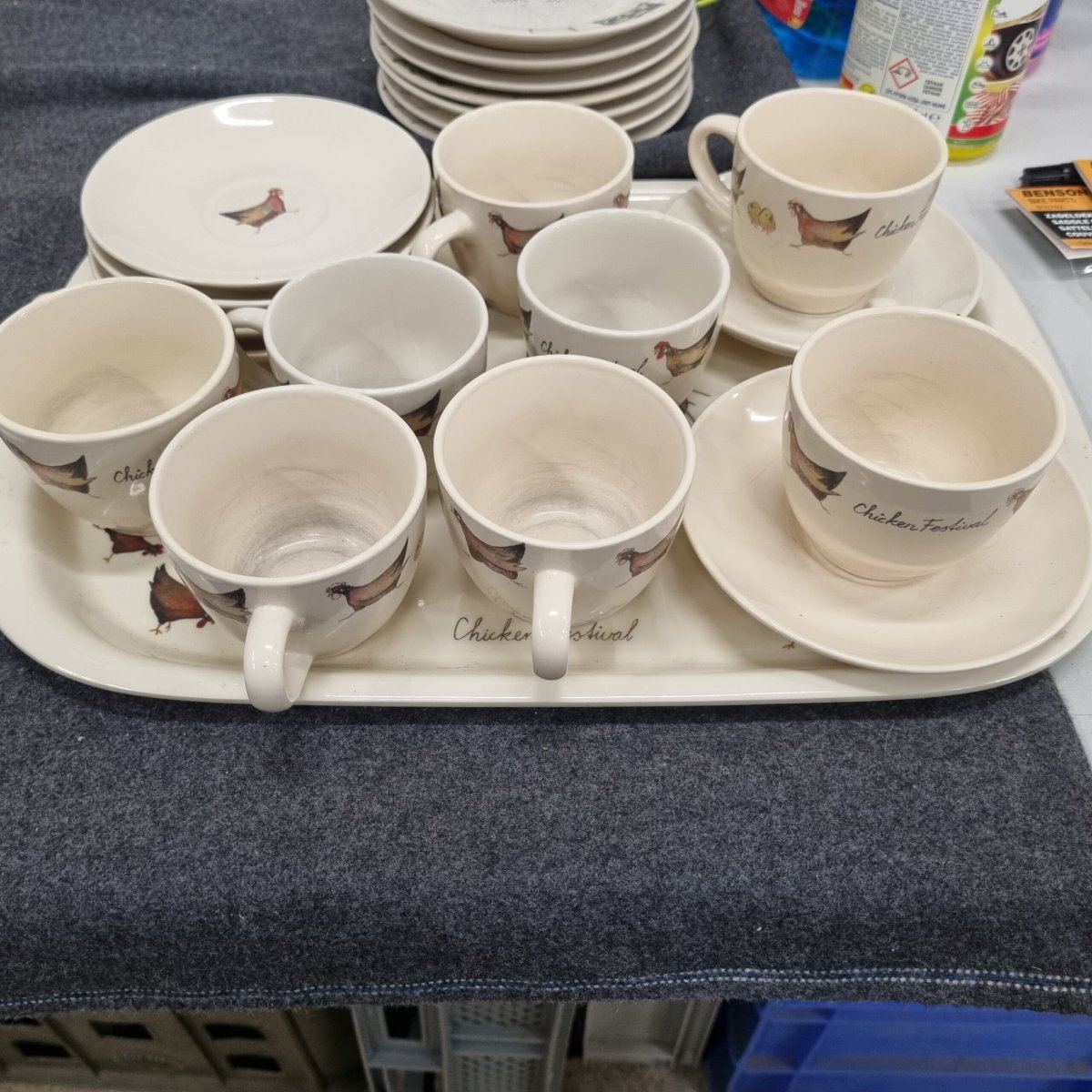Vrolijke “Chicken Festival” Servies Collectie – Ter Steege Rijssen (Complete Set!)