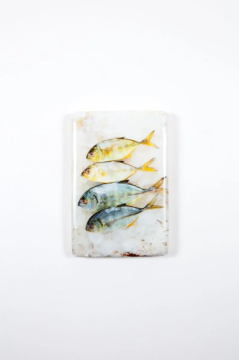 StigerWoods wooden tile Four Small Yellow Trevallies - Afbeelding 2