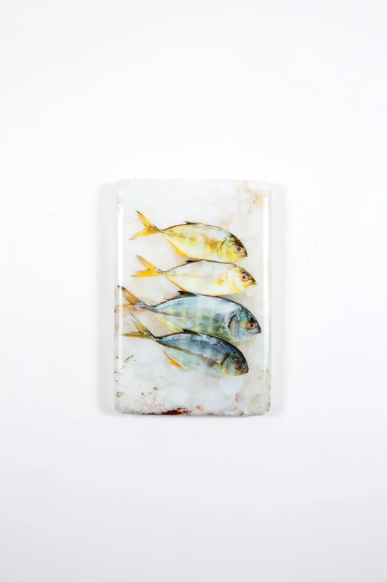 StigerWoods wooden tile Four Small Yellow Trevallies - Afbeelding 3