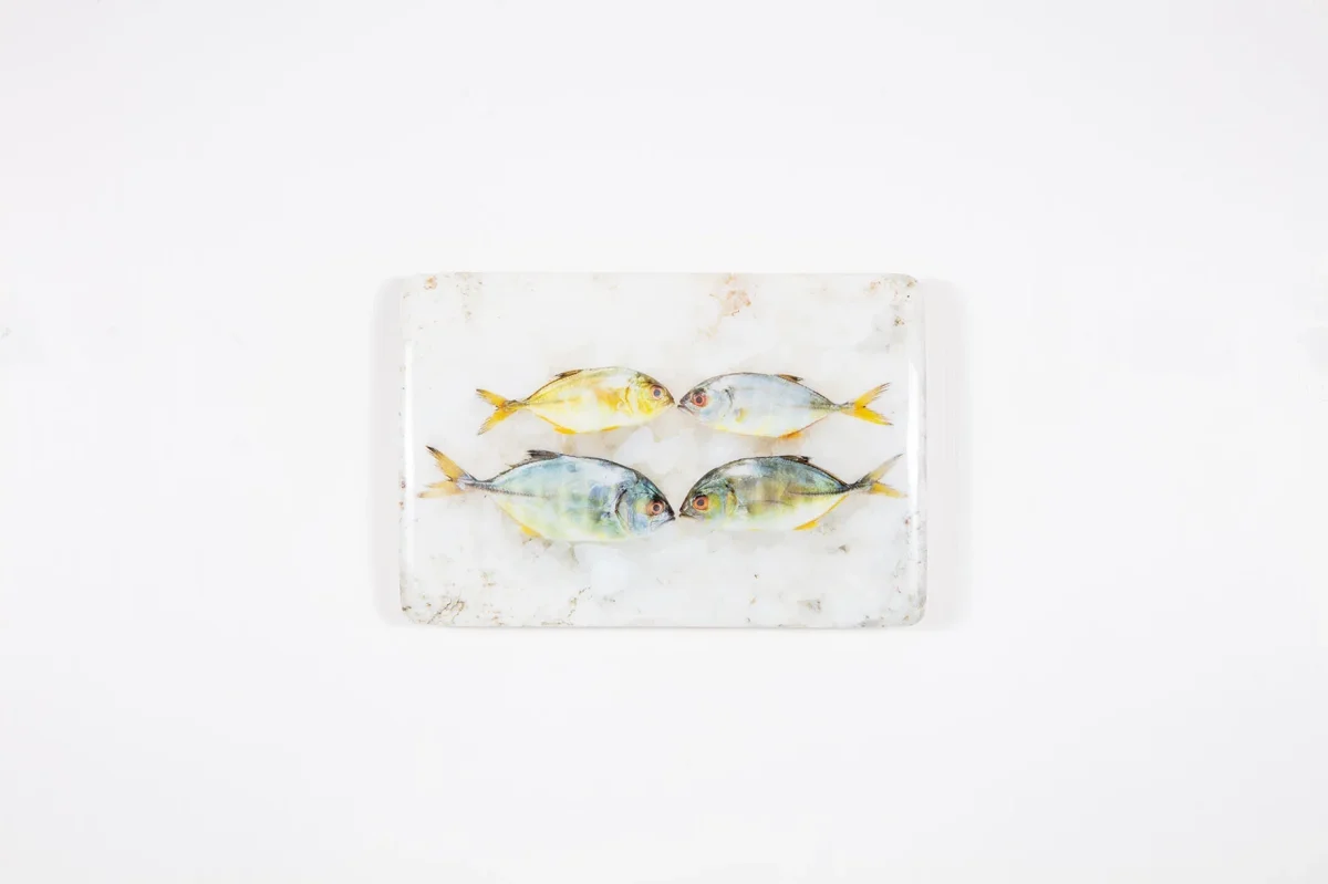 StigerWoods wooden tile Four Small Yellow Trevallies - Afbeelding 5