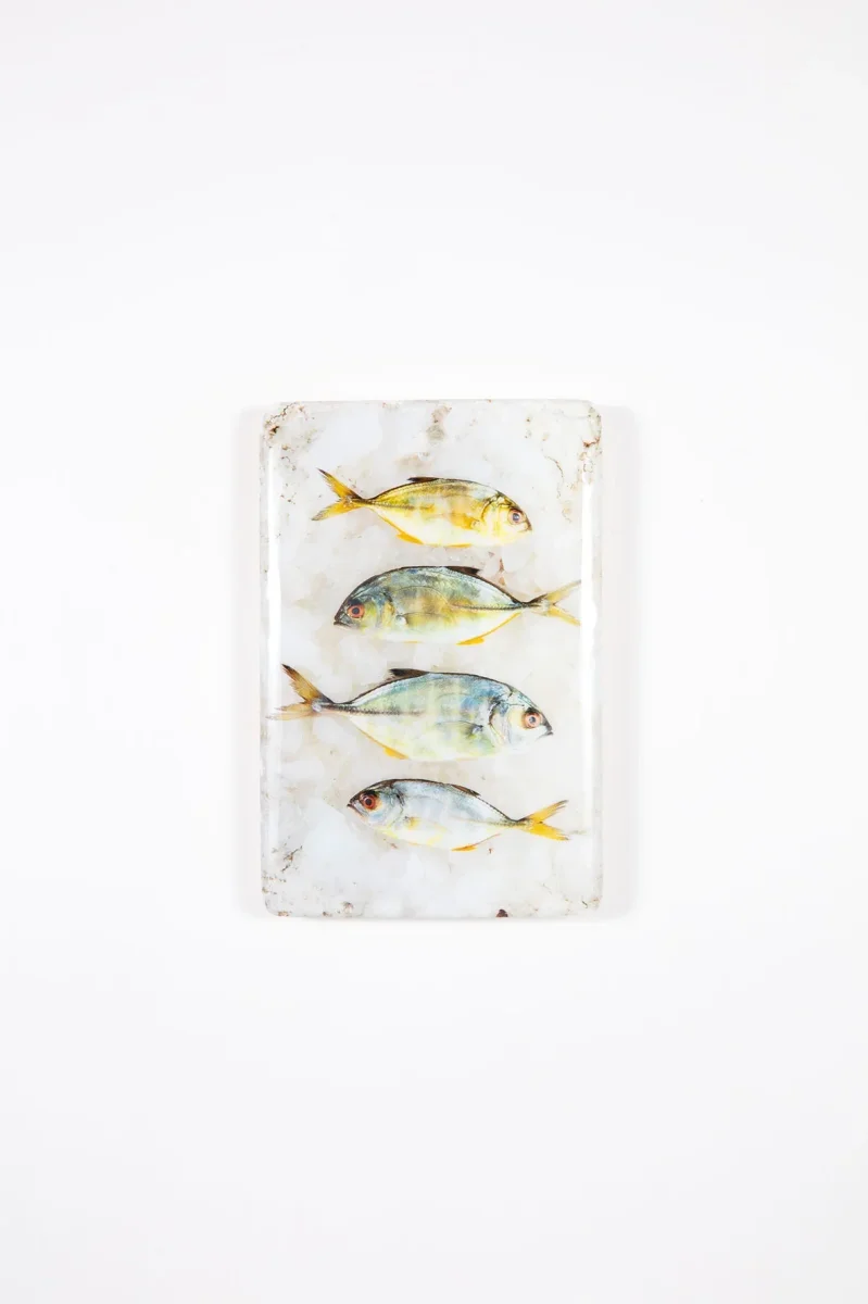 StigerWoods wooden tile Four Small Yellow Trevallies - Afbeelding 7