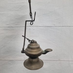 Antiek Koperen Olie-Lampje