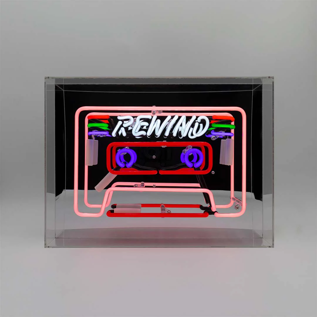 Glazen Neon Sign Cassette - Afbeelding 4