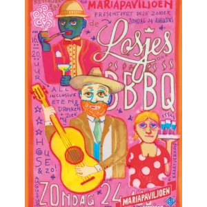 Studio Boot poster Mariapaviljoen BBQ Losjes