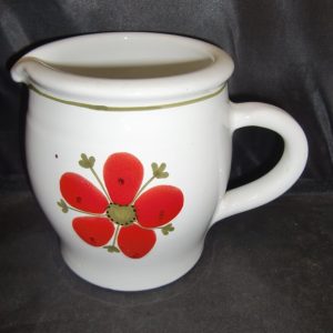 Vrolijke Vintage Schenkkan / Waterkan – Retro Bloemen ‘Jaren 70 Stijl’