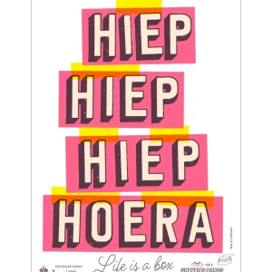 Studio Boot poster Hiep Hiep Hoera